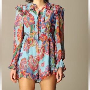 Zimmermann Multicolor Floral Dress